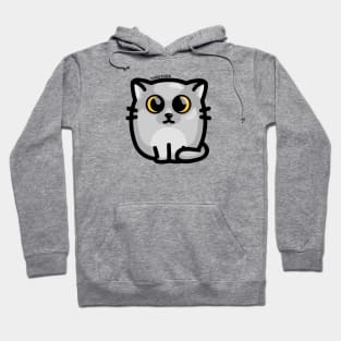 Chonky Boi - Gray Kitty (Orange Eyes) Hoodie